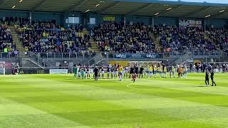 Torquay United v Havant amp Waterlooville Teams Out  Plainmoor Sat 20 April 2024 NL South [upl. by Alikee]