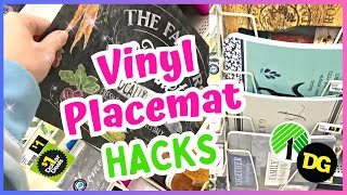 8 AMAZING DIYS Using 1 VINYL PLACEMATS  NEW Dollar Tree DIYS [upl. by Anek]