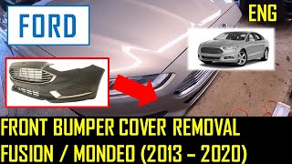 Front Bumper Cover Removal  Fusion  Mondeo 2013  2020 [upl. by Kciredes341]