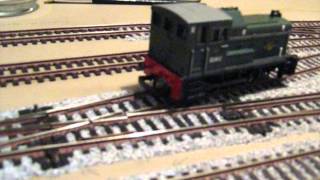 Checking points after ballasting still wet with glue [upl. by Etnomaj]