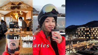 LIFE IN JAPAN VLOG  hokkaido niseko ski resort hirafu onsen [upl. by Ettenirt276]