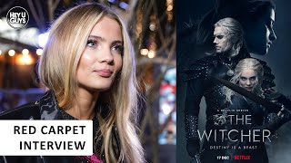 The Witcher Season 2  Freya Allan on revealing more about Ciri amp working with Henry Cavill [upl. by Neras463]