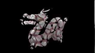 LarmorVoronoi and LarmorPhysx C API  Stanford Dragon shattered [upl. by Zsa Zsa]