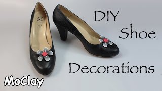 DIY Shoe decorations  Polymer clay tutorial [upl. by Anderson]