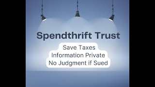 Save US Taxes Legally with the Spendthrift Trust LinkedIn 090224 [upl. by Grizelda]