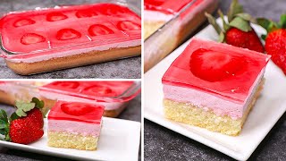 Jello Mousse Cake  Eggless amp Without Oven  Yummy  Valentines Dayeggless Special Recipe [upl. by Preuss797]