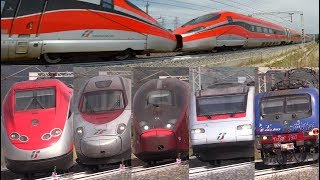 Treni Alta Velocità in corsa 62017 AV RomaFirenze Frecciarossa1000 doppio Frecciarossa italo [upl. by Adnorrahs]