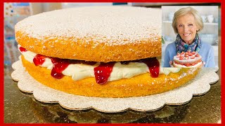 Victoria Sponge Cake Recipe for Beginners  Mary Berry Classic Victoria Sponge Cake Recipe [upl. by Sheline]