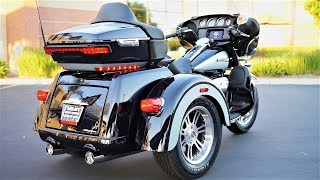 2019 HarleyDavidson TriGlide Ultra FLHTCUTG │ Review and Test Ride [upl. by Nairahcaz]