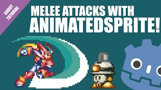 Tutorial How to create melee attacks using AnimatedSprite Godot Engine 32 [upl. by Roberts612]