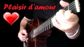 U Visual Tutorial  Plaisir dAmour  Sheet Music with TABLATURE in Description [upl. by Akenaj512]