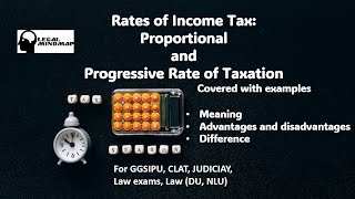 Rates of Income Tax  Proportional and Progressive Rate of Taxation [upl. by Airolg]