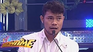 Bugoy Drilon sings Rude on Its Showtime [upl. by Pavyer800]