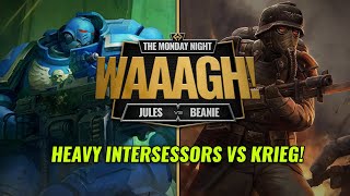 THE CHONKIEST COMEBACK Heavy Intersessors Vs Krieg Veterans Kill Team Battle [upl. by Ithaman]