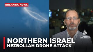 Hezbollah says it fires rockets drones at military bases in northern Israel [upl. by Varini883]