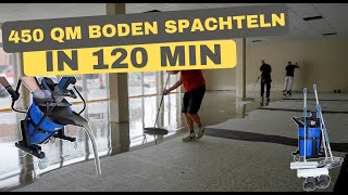 Köln Bürobau Boden spachteln Vlog mit reichlich Tipps und Tricks [upl. by Asiuqram]