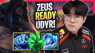 ZEUS IS READY TO PLAY UDYR  T1 Zeus Plays Udyr TOP vs Gnar  Season 2024 [upl. by Anaujahs]