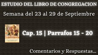 ESTUDIO DE LIBRO DE CONGREGACIÓN ✅ SEMANA DEL 23 AL 29 DE SEPTIEMBRE [upl. by Giles28]