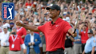 Tiger Woods  Every shot from his 2018 TOUR Championship win [upl. by Aicert]