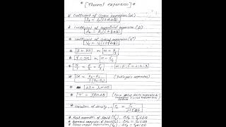 Some Important Formulas Of Thermal expansion  Class 11  Physics  PhanendraSpectrum shorts [upl. by Euginimod376]