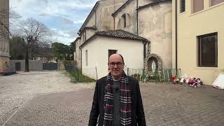 Don Davide Frassetto annuncia i lavori alla Chiesa antica di Biadene [upl. by Mareld]