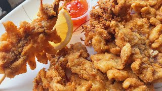 Butterfly Squid  Extra Crispy Butterfly Pusit  Calamari [upl. by Annohsak]