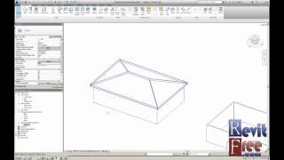 A hip roof in Revit architecture [upl. by Kile]