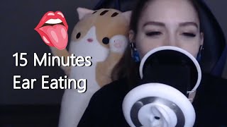 15 Minutes Ear Eating ASMR  Twitch ASMR 21 [upl. by Ennovyhs660]