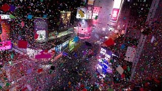 Raw Times Square Ball Drop Brings in 2014 [upl. by Ynnod]