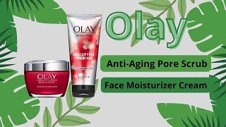 Olay Regenerist Advanced Anti Aging Pore Scrub Cleanser and Micro Sculpting Face Moisturizer Cream [upl. by Nnalyrehs]