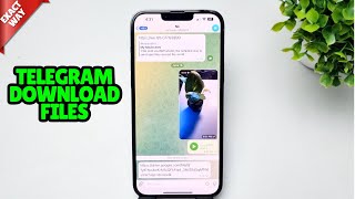 iOS 18 How To Access Telegram Downloaded Files [upl. by Germano]