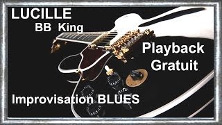 Backing track PLAYBACK GRATUIT Style Blues Lucille BB King Impro SLOW BLUES JeanLuc LACHENAUD [upl. by Cogswell]