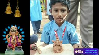 Ecofriendly Ganesh Murti workshop at Z P Ex Gov Boys High school Umarkhed [upl. by Saimon]