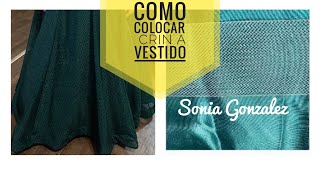 DIY  108 COMO COLOCAR CRIN A UN VESTIDO 👗 [upl. by Oinafipe]