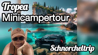 Schnorchel Abenteuer in den glasklaren türkisblauen Buchten von Tropea  Minicampertour 2024 Vlog 6 [upl. by Ettezil246]