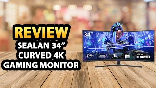 Sealan 34quot Curved Ultrawide 4K Gaming Monitor Q340B45 Review [upl. by Lorrie423]