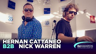 DJ Awards Exclusive Sunset 2019  Hernan Cattaneo b2b Nick Warren Live Café Del Mar [upl. by Copp503]