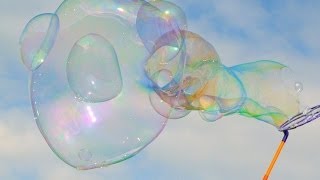 Giant Bubbles Popping in Slow Motion  The Slow Mo Guys [upl. by Schnurr]