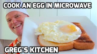 HOW TO COOK AN EGG IN THE MICROWAVE  Gregs Kitchen [upl. by Oirevlis]