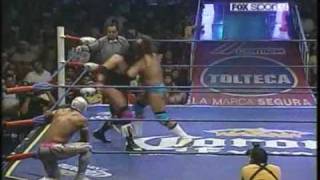 CMLL 140609 Toscano MÃ­stico HÃ©ctor Garza VS Averno Texano Jr Mephisto 33 [upl. by Xymenes]