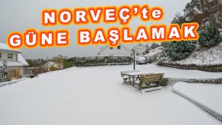 VLOG  NORVEÇte BİR PAZAR SABAHI  BİRİ KAR mı DEDİ [upl. by Nodnerb440]