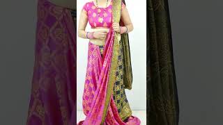 How to wear saree Perfectly to Look Slim  Perfect pleats on heavy saree [upl. by Aridnere66]