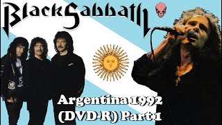 Black Sabbath  Mob Rules  Time Machine and more  Live in Argentina 1992 VHS Part 1 [upl. by Ecnedac]