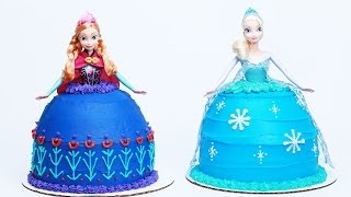 HOW TO MAKE A DISNEY PRINCESS SISTERS CAKE  NERDY NUMMIES [upl. by Dnamron]