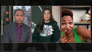 “Monica McNutt Puts Stephen A Smith on Blast on ESPN First Take for Caitlin Clark WNBA Incident” [upl. by Yecies852]