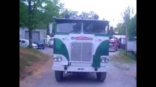 1970 White Freightliner With 238 Detroit And 1958 Strick Trailer [upl. by Enilasor]