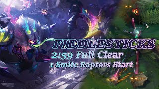 Fiddlesticks Full Clear Guide  259 Raptors Start 1 Smite Season 1412 [upl. by Gelb461]