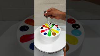 Vanilla Rainbow 🌈 Cake Amazing Design बिल्कुल कट cakedesign youtube vannila ytshorts cakeart [upl. by Aseiram]