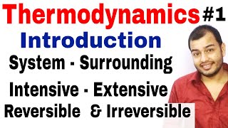 Class 11 Chapter 6  Thermodynamics Introduction  Reversible and Irreversible Process IIT JEE NEET [upl. by Anoirb235]