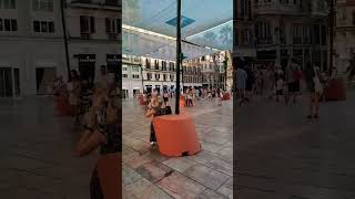 New sillas🪑 en la Plaza de la Constitución MÁLAGA Spain 4 agosto 2024 [upl. by Noirb]